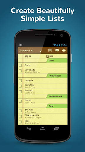 Grocery Shopping List Ease App screenshot 1