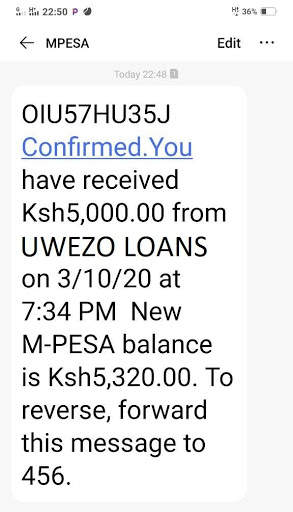 Uwezo Loans screenshot 2