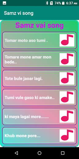 Samz vi song screenshot 2