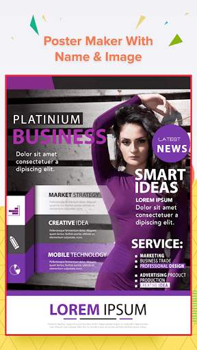 Poster Maker With Name & Image 8 تصوير الشاشة