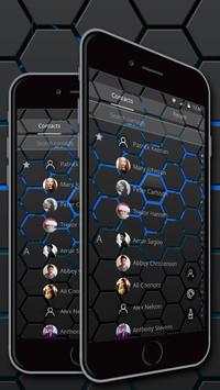 Blue technology theme  Lock screen screenshot 5