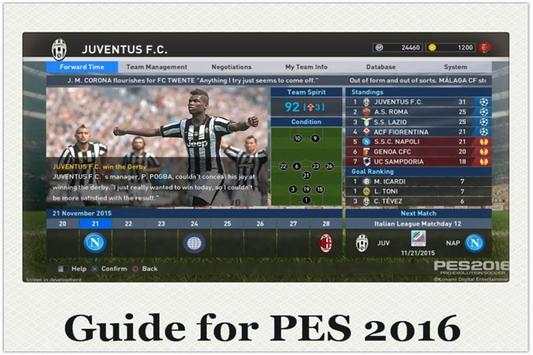 Guide for PES 2016 Soccer screenshot 2