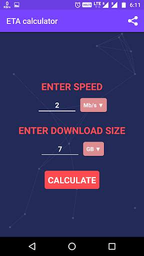 Download Time Calculator - ETA screenshot 2