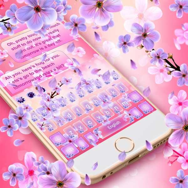 2019 Beautiful SMS Keyboard Themes screenshot 6