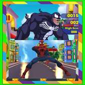 Subway Spider Hero vs Spider Black Avengers logo