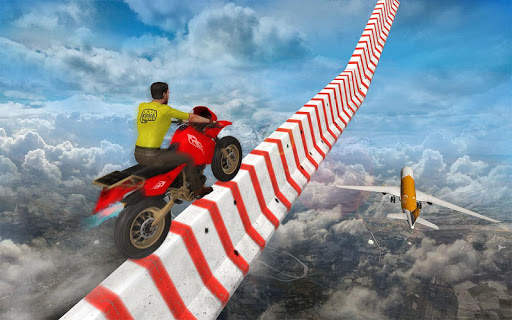 Sky Bike Stunt Racing Games 3D screenshot 2