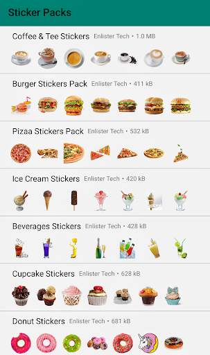 WAStickers Yummy Food Stickers screenshot 4
