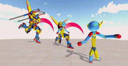 Stickman Rope Robot Hero: Transform Robot Wars screenshot 5