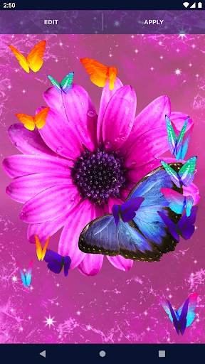 Neon Butterflies Wallpaper screenshot 6