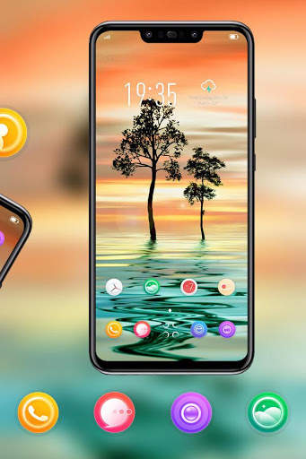 Abstract theme Reflection in trees screenshot 2