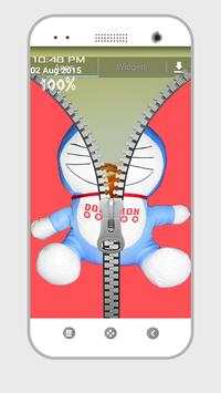 Doraemon Zipper Lock Screen screenshot 5