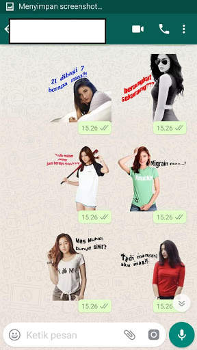 WA Sticker Cewe Cantik Seksi Lucu WAStickerApps screenshot 2
