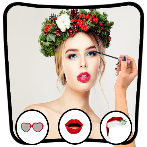 Chrsitmas Makeup Photo Editor:Christmas Stickers icon