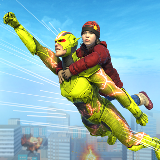 Light Speed Hero City Crime - Superhero Games icon