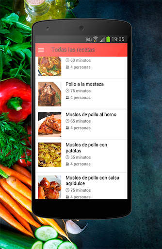 Recetas de pollo screenshot 1