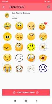 Sad Stickers screenshot 3