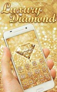 Luxury Diamond Launcher: Gold Glitter Deluxe Theme screenshot 2