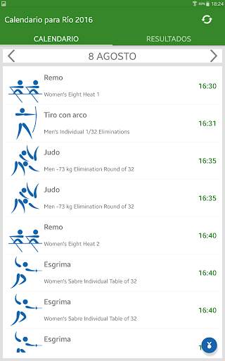 Calendario para Río 2016 screenshot 10