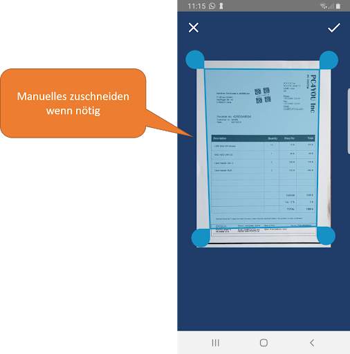 IPA-Mobile Scan FREE-EDITION - Scannen nach PDF screenshot 7