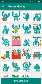 Ape Monkey Funny Emoji WAStickerApp for Whatsapp screenshot 5
