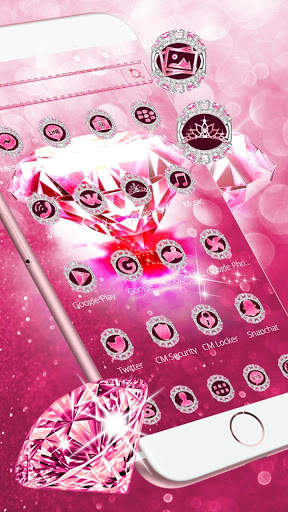 Pink Diamond Theme Wallpaper screenshot 2