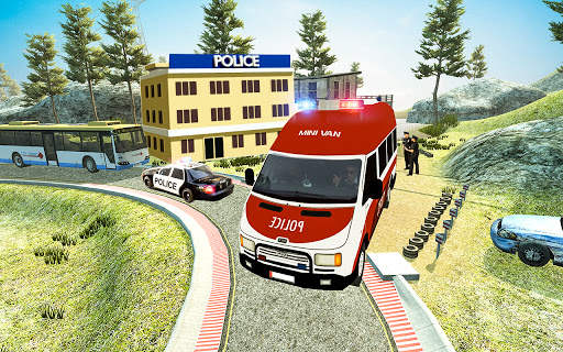 Police Van Driving Game-Police Bus Simulator game screenshot 1