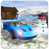 Winter Snow Luxury Car Driving icon
