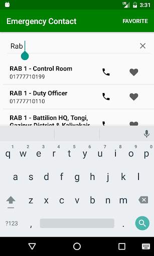 BD Emergency Contacts Number screenshot 2