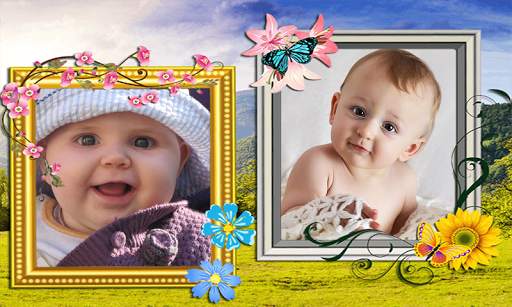 Beautiful Garden Double Photo Frame Application screenshot 7