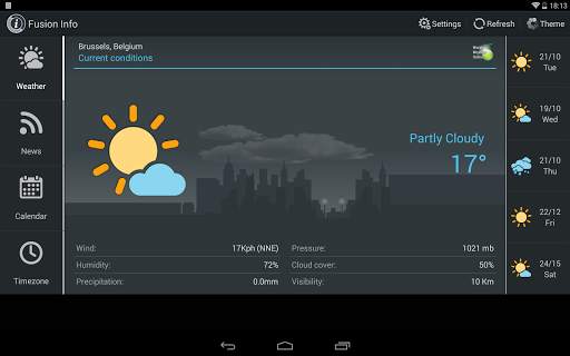 Weather and News Info Widget screenshot 17