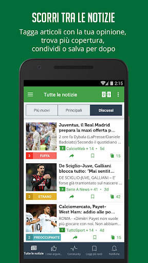 Notizie e Risultati di Calcio screenshot 3