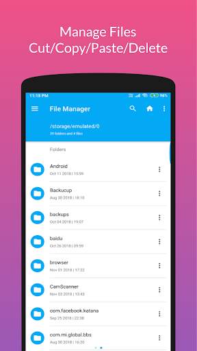 Retro File Manager/Explorer Pro - 2020 screenshot 1