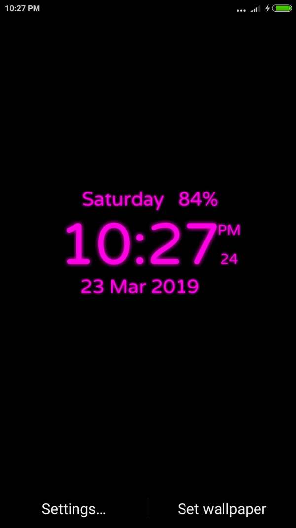 Digital Clock Live Wallpaper screenshot 4