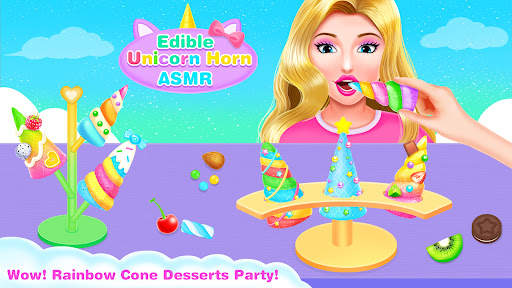 ASMR Unicorn Cone Dessert-Fun Games for Girls screenshot 1