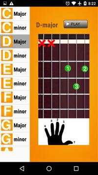 EASY Guitar Chords Chart Basic screenshot 2