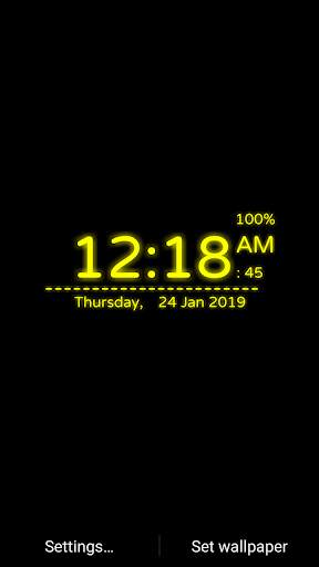 Digi Clock Live Wallpaper screenshot 5