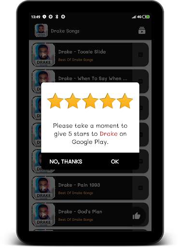 Drake Songs Offline Lyrics 2020 screenshot 4