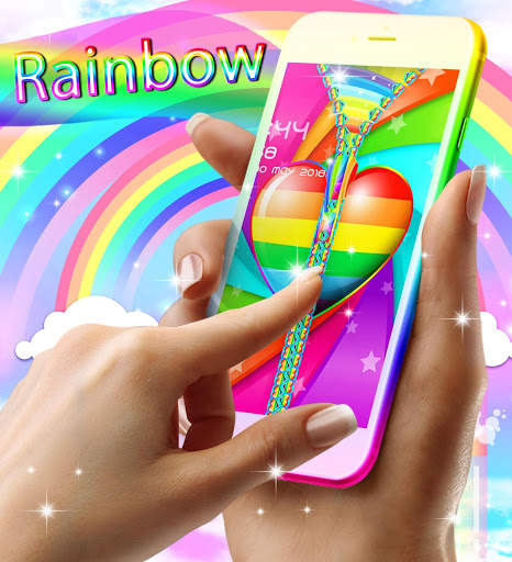 Rainbow lock screen screenshot 2
