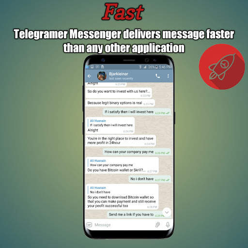 Telegrammer - live chat app screenshot 1