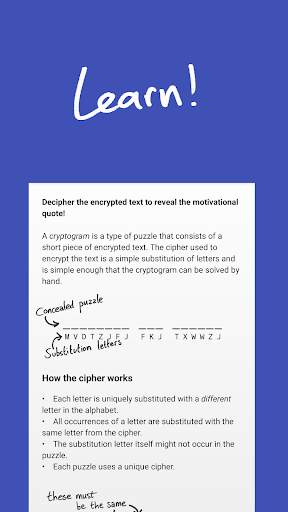 Cryptogram - puzzle quotes screenshot 6