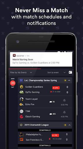 Upcomer Esports: Match Schedule, News, & Community screenshot 1