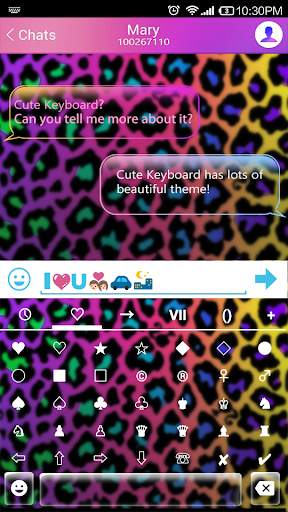 Rainbow Cheetah Emoji Keyboard स्क्रीनशॉट 3