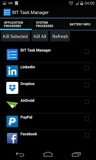 BIT Task Manager (Task Killer) screenshot 1