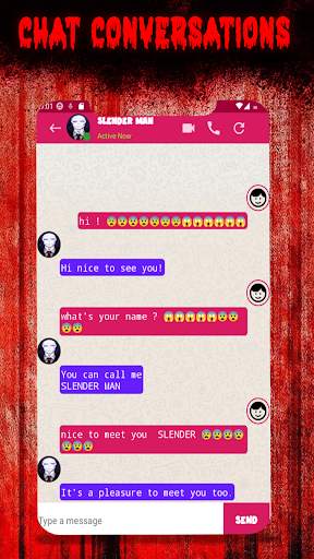 Slender Man Video call screenshot 3