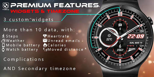 Racing Watch Face & Clock Widget screenshot 6