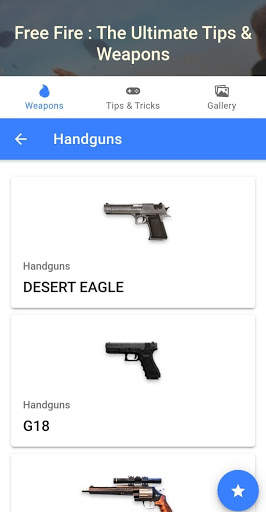 Guide for Free Fire New Tips, Weapons screenshot 3