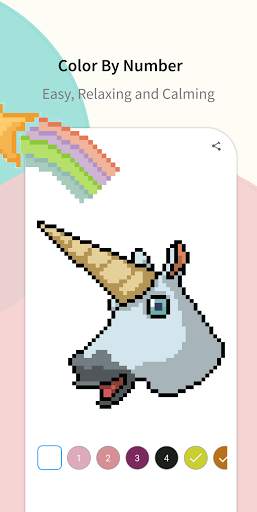 Pixel Unicorn: Color By Number screenshot 2