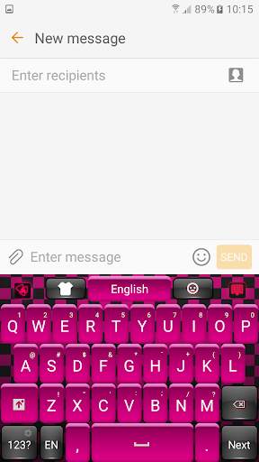 Black and Pink Keyboard screenshot 2