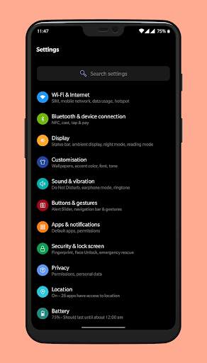 [Substratum] Pixel Black for OOS screenshot 2