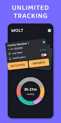 Online & Last Seen Tracker for Families - WOLT screenshot 1